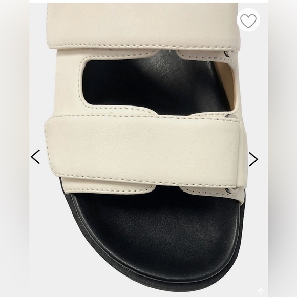 Nwot Design lab sandals size 8 cream and black - Picture 3 of 7